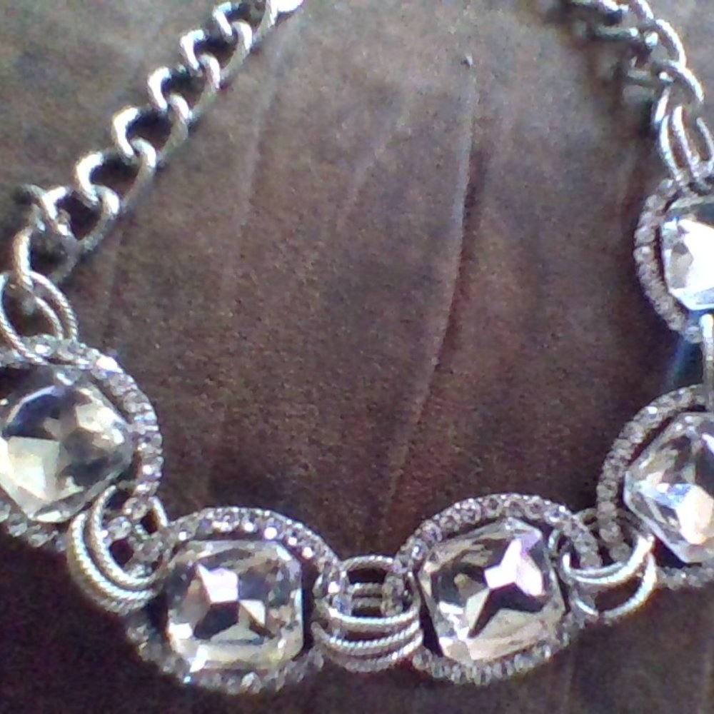 silver necklace